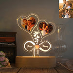 Custom Photo Night Light Engraved 3D Lamp With Photo Gift