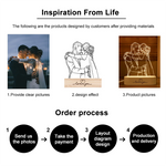 Personalized 3D Photo Lamp Night Lamp Text Wedding Anniversary Birthday Christmas 3D Night Light