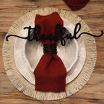 Wooden Place Cards For Family Gathering Holiday Table Decoration