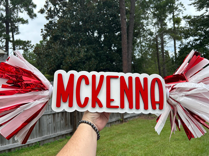Game Day School Spirit Sign | Custom Name Cheer Sign