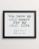 Cotton Anniversary Gift for Husband | Gift for Groom Cotton Print