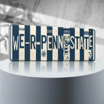 We are Penn State License Plate Sign – Penn State Nittany Lions Metal Wall Art | PSU Nittany Navy & White Dorm, Fan Game Day Decor (16×6)
