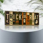 Trick-or-Treat Halloween Metal Sign | Vintage Farmhouse Style