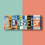 Tennessee Volunteers License Plate Sign, 16x6 Metal Wall Art