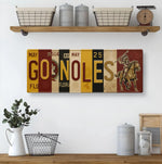 GO NOLES Metal Sign – Florida State FSU, License Plate Art
