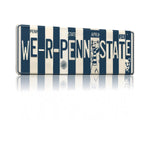 We are Penn State License Plate Sign – Penn State Nittany Lions Metal Wall Art | PSU Nittany Navy & White Dorm, Fan Game Day Decor (16×6)