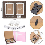 Then & Now Anniversary Picture Frame, 1-99 Years Wedding Gift Ideas - Anniversary Wood Photo Frame