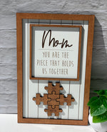 Wooden Puzzles Sign Personalized Gift For Mom