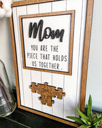 Mom Puzzle Sign - Homemade Mother's Day Gifts