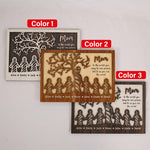 Personalized Mom Tree and Kids Sign, A Heartfelt Letter to Mom, Featuring Kids' Names, Making it a Special Mother's Day Gift for 2024 from Daughter and Son. Nana Gift