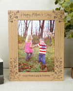Customized personalized engraved photo frame Mother's Day gift for mom