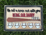 Baseball Fathers Day Gift Wooden Sign For Dad Gift
