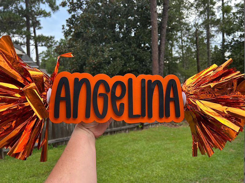 Game Day School Spirit Sign | Custom Name Cheer Sign