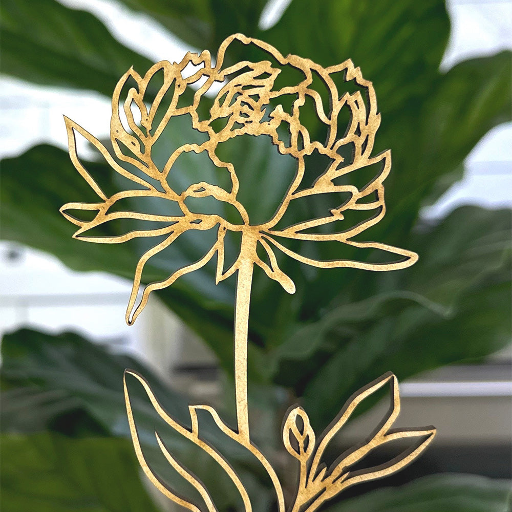 Wood Birth Flower Garden Gifts for Mom Custom Wood Gifts Flower Decoration