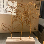 Wood Birth Flower Garden Gifts for Mom Custom Wood Gifts Flower Decoration
