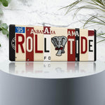 Roll Tide License Plate Sign – Alabama Crimson Tide Metal Wall Art | UA Dorm Decor & Game‑Day Fan Cave Gift 16×6