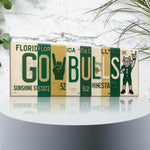 USF Bulls License Plate Sign – Green & Gold Metal Wall Art