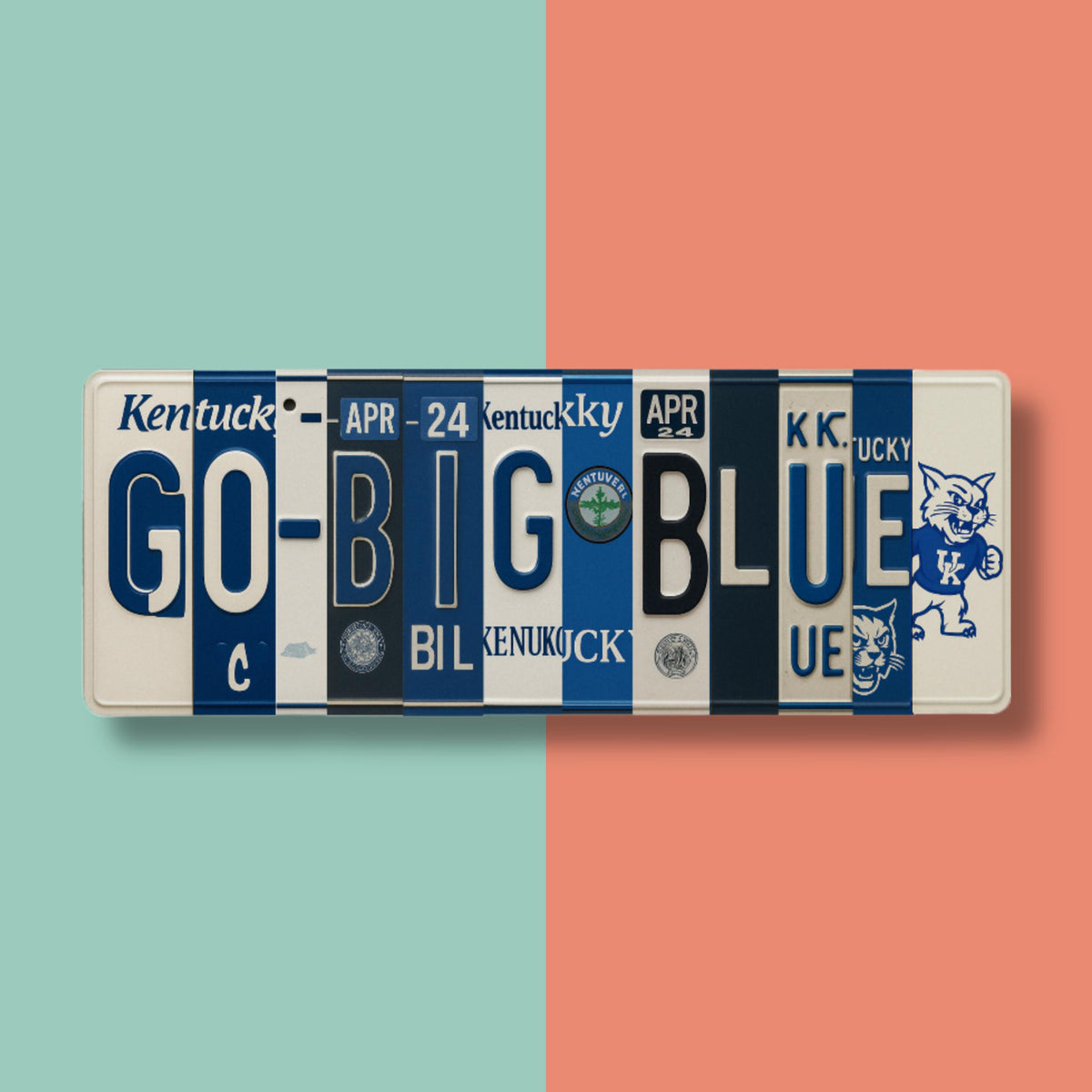 Kentucky Wildcats License Plate Sign – Fan Cave Metal Wall Art
