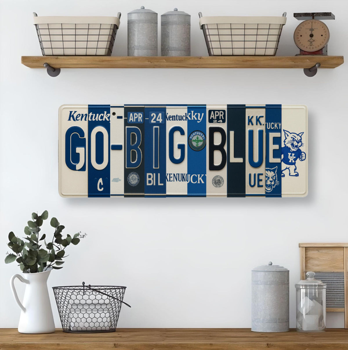 Kentucky Wildcats License Plate Sign – Fan Cave Metal Wall Art