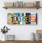 Tennessee Volunteers License Plate Sign, 16x6 Metal Wall Art