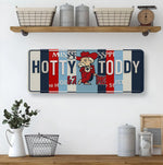 Hotty Toddy License Plate Sign – Ole Miss Rebels Metal Wall Art | Navy and Cardinal Fan Cave, Dorm & Game Day Decor (16×6)