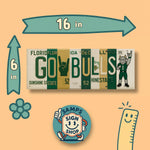 USF Bulls License Plate Sign – Green & Gold Metal Wall Art