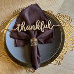 Wooden Place Cards For Family Gathering Holiday Table Decoration