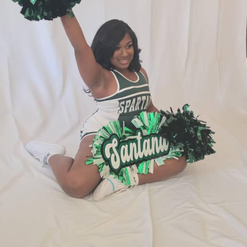 Custom Team Cheer Sign: Personalized Name, Pom Poms, Game Day