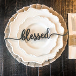 Wooden Place Cards For Family Gathering Holiday Table Decoration