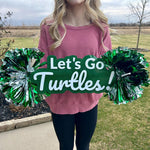 Let's Go Personalized Cheer Sign, Spirit Stick, Game Day Decor