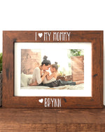 "I Love My Mommy" Picture Frame Gift - Personalized from Son or Daughter. A Special Way to Show Mom Your Love, Ideal for Mother's Day or as a Thoughtful Baby Gift.
