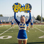 Custom Team Cheer Sign: Personalized Name, Pom Poms, Game Day