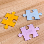 "MOM YOU ARE THE PIECE THAT HOLDS US TOGETHER" Puzzle Mom with Kids Sign