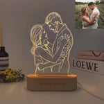 Personalized 3D Photo Lamp Night Lamp Text Wedding Anniversary Birthday Christmas 3D Night Light